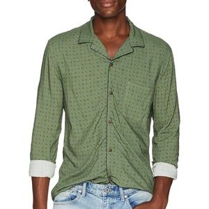 THE KOOPLES - GREEN PAISLEY BUTTON DOWN